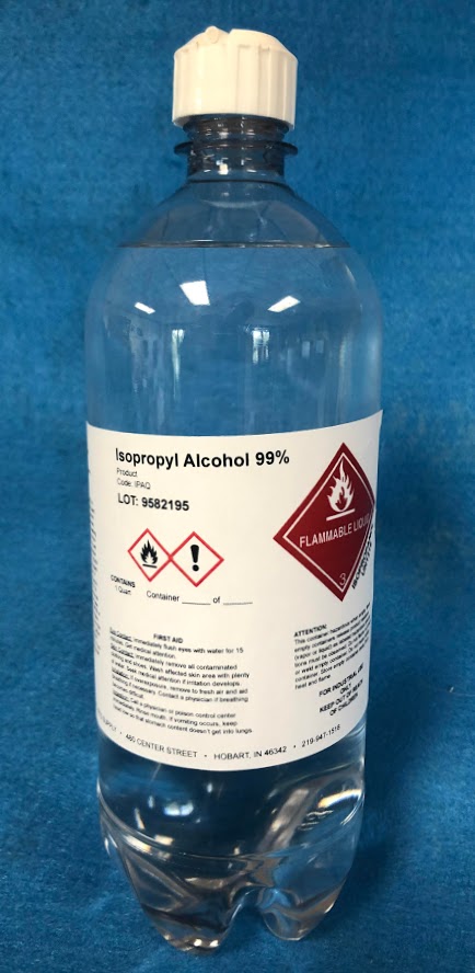 (image for) Isopropyl Alcohol 99% Jumbo 34 Ounce User Friendly Squirt Bottle